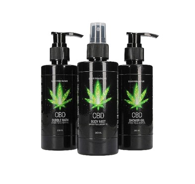 CBD - Bath and Shower - Care set - Green Tea Hemp Oil